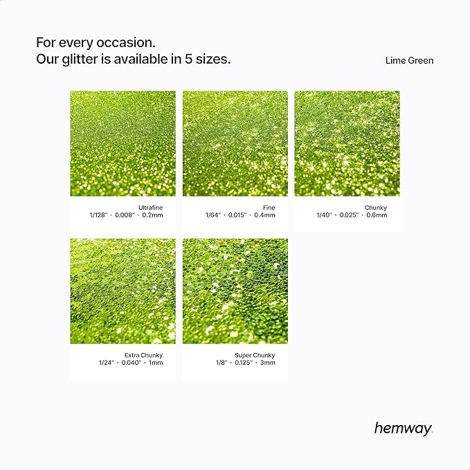 Hemway Eco Friendly Biodegradable Glitter 100g / 3.5oz Bio Cosmetic Safe - Image 3