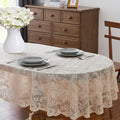 LinenZone Linen Oval Tablecloth by LinenZone