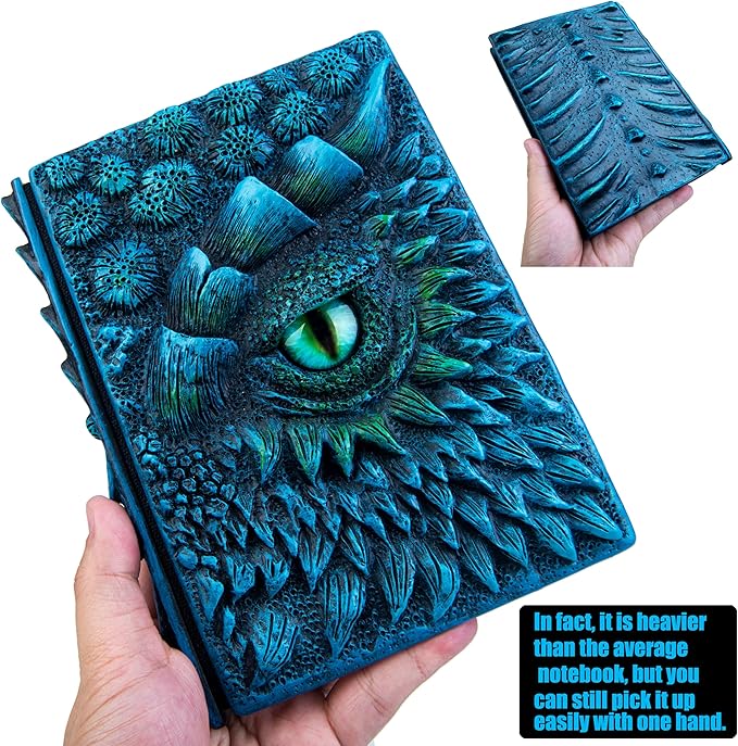 3D Dragon Eye Embossed Journal, Resin Engraving Notebook, Dnd notebook - Image 4
