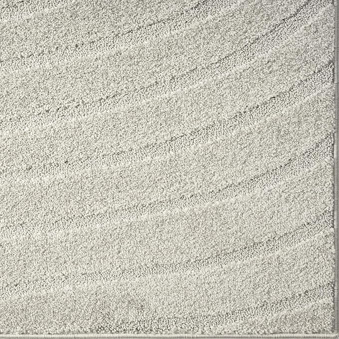 LUXE WEAVERS Modern Geometric Wave Gray 2x8 Area Rug - Image 9