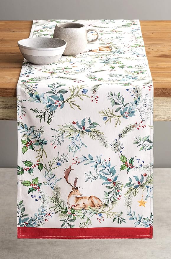 Maison d' Hermine Table Runner 100% Cotton Double Layer Table Runners 108 - Image 9