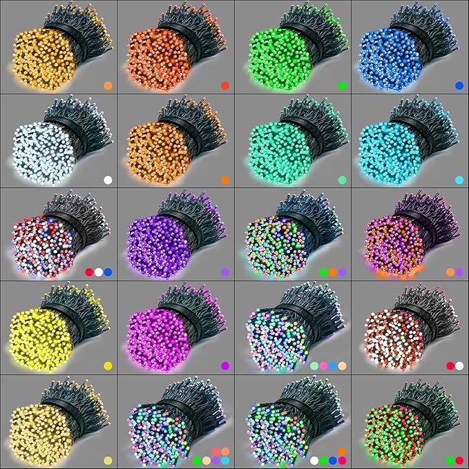 Lovelite 164FT Christmas Lights Outdoor, 35 Colors Changing 500 LED String - Image 3