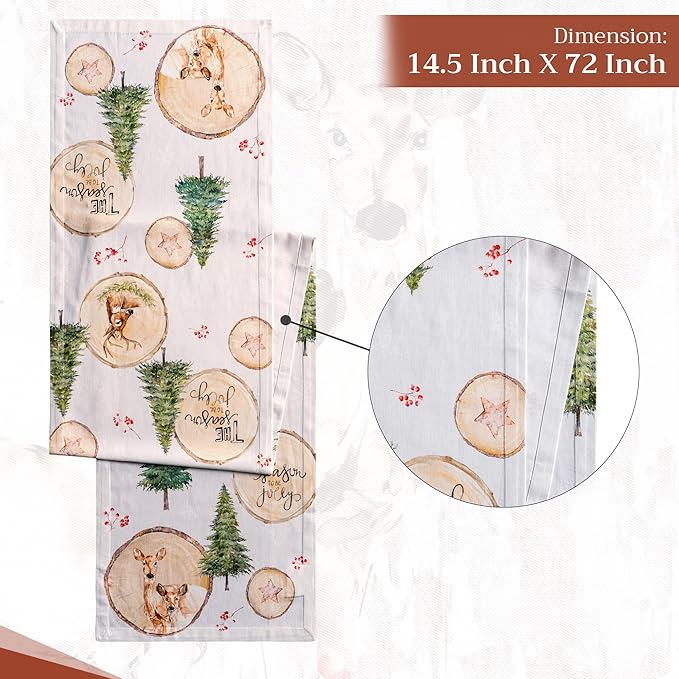 Maison d' Hermine Table Runner 100% Cotton Single Layer Table Runners 72 inches - Image 4