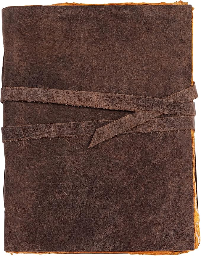 Handmade Leather Journal | Writing Notebook Diary | Bound Daily Notepad - Image 2