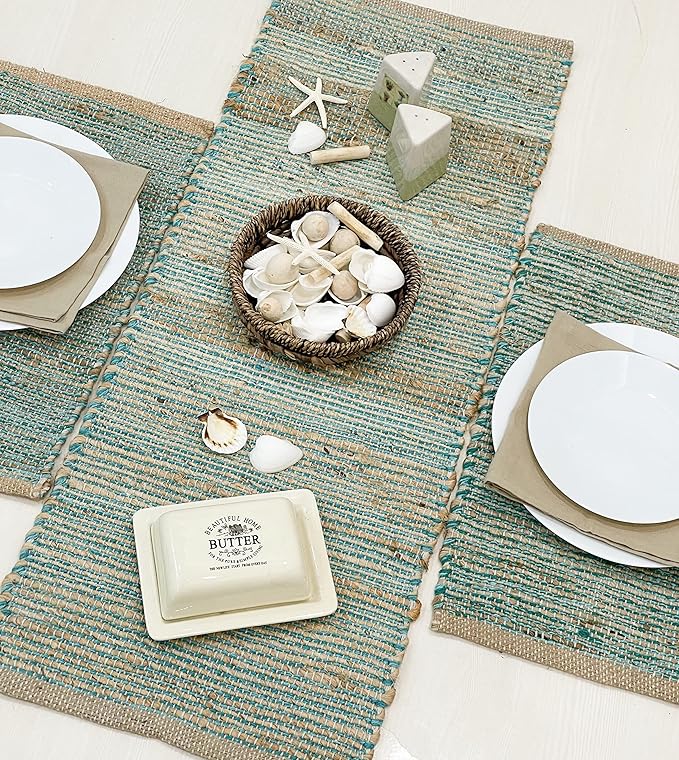 Chardin home Natural Jute Table Runner 13x36 Inch – Vintage Boho Rustic Table - Image 8