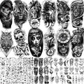 59 Sheets 3D Black Halloween Temporary Tattoos by EGMBGM