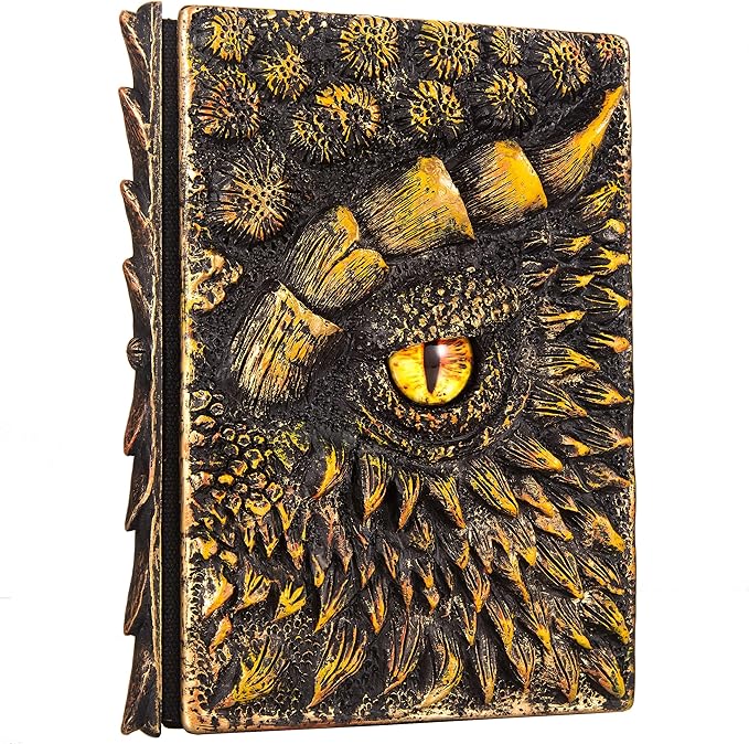 3D Dragon Eye Embossed Journal, Resin Engraving Notebook, Dnd notebook by LZlightactor
