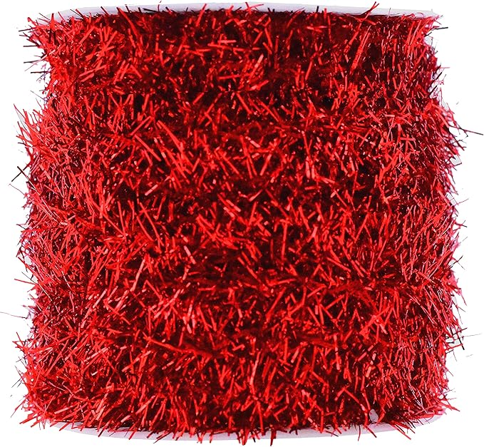 Mandala Crafts Red Tinsel Garland by MandalaCrafts