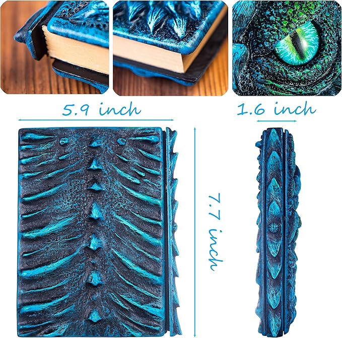 3D Dragon Eye Embossed Journal, Resin Engraving Notebook, Dnd notebook - Image 2