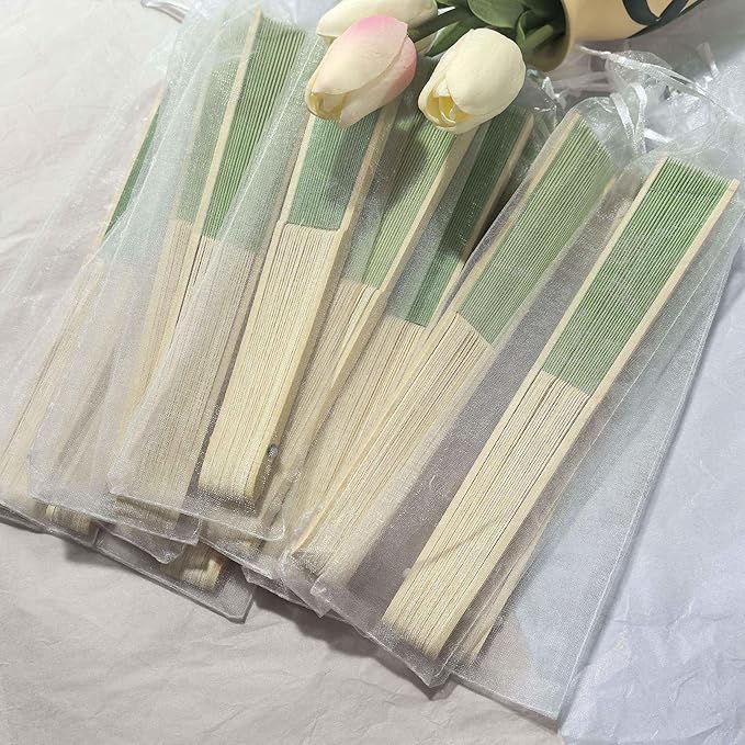 Personalized Wedding Fans Handheld Folding Fans - Image 7