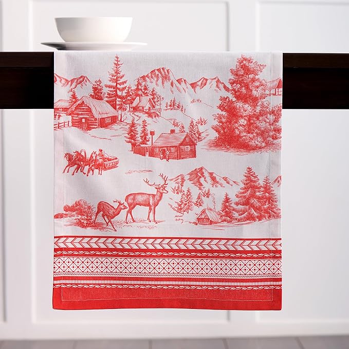 Maison d' Hermine Table Runner 100% Cotton Single Layer Table Runners 72 inches - Image 8