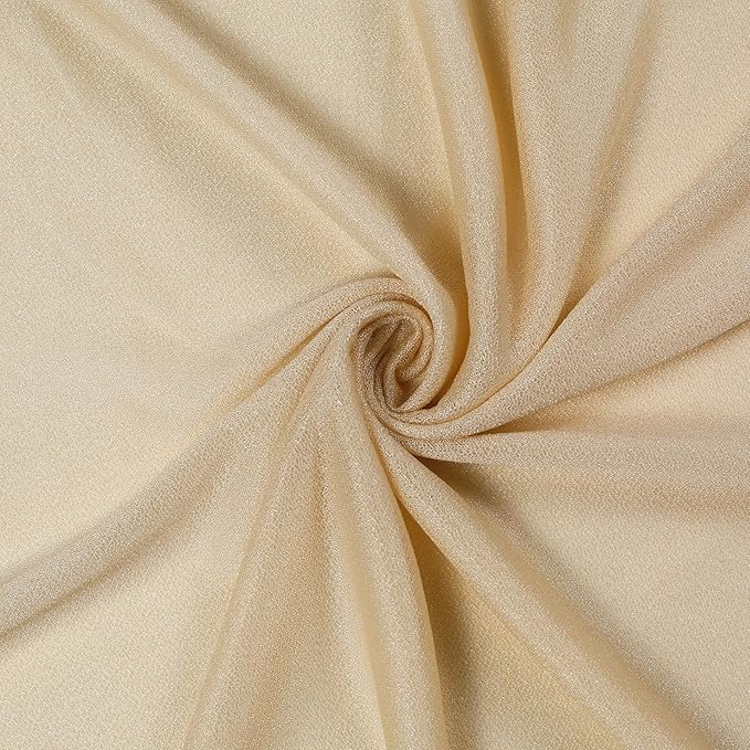 VDS Pack of 1 Panel Wedding Arch Draping Fabric Sheer Chiffon Fabric Drapery - Image 6