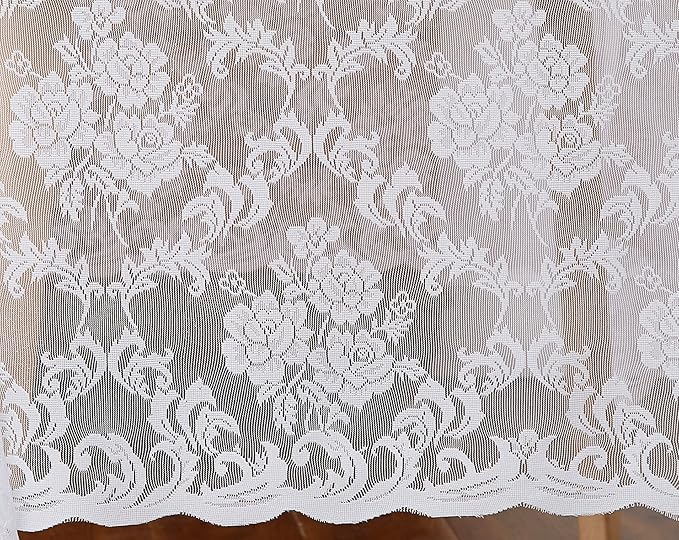 LinenZone White Rectangle Tablecloth - Image 4