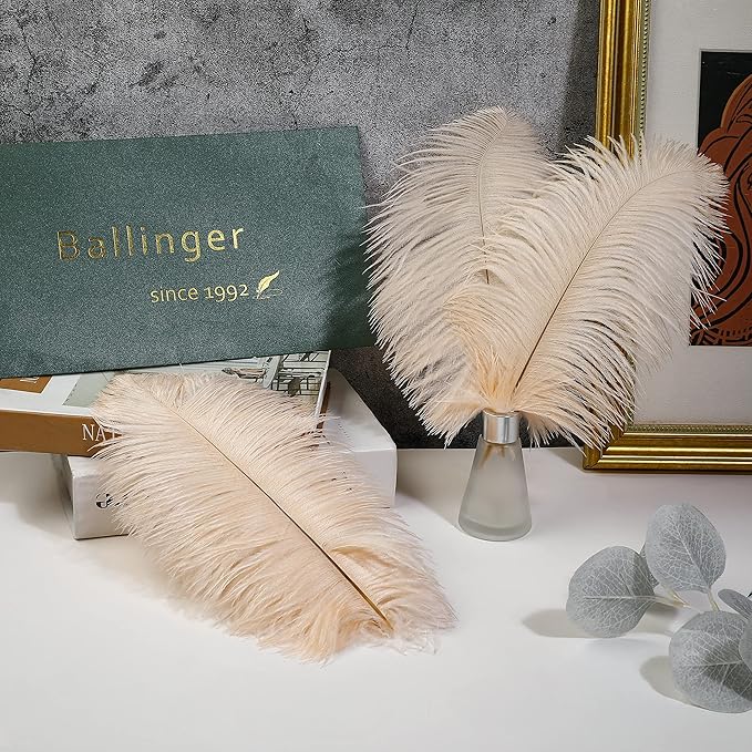 Ballinger Light Salmon Ostrich Feathers - Image 5