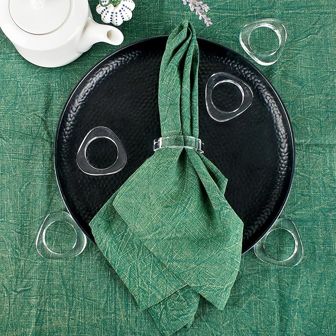 Clear Acrylic Napkin Rings - Image 7
