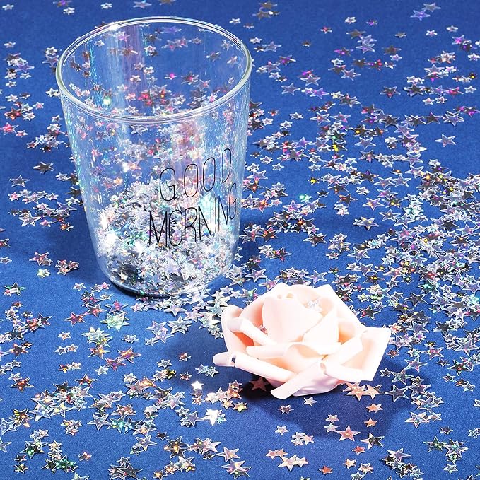 Hestya 60g Star Confetti Glitter Table Confetti Metallic Foil Stars - Image 7