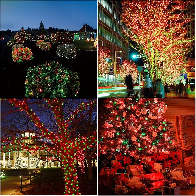 LAMPHOME 66ft Christmas Decorative Mini Lights, 200 LED Transparent Wire Fairy - Image 6