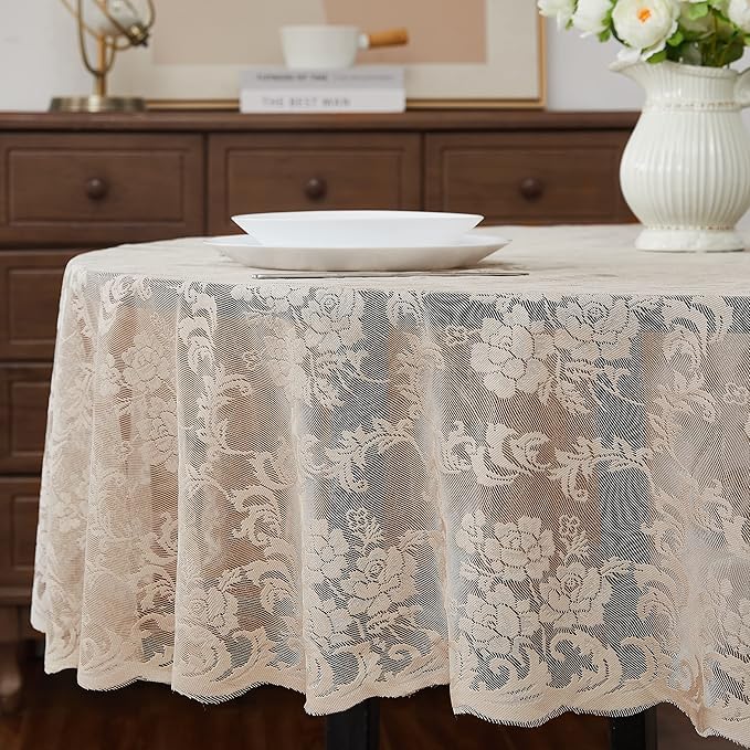 LinenZone Linen Round Tablecloth - Image 2