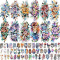 63 Sheets 3D Watercolor Rose Temporary Tattoos by EGMBGM