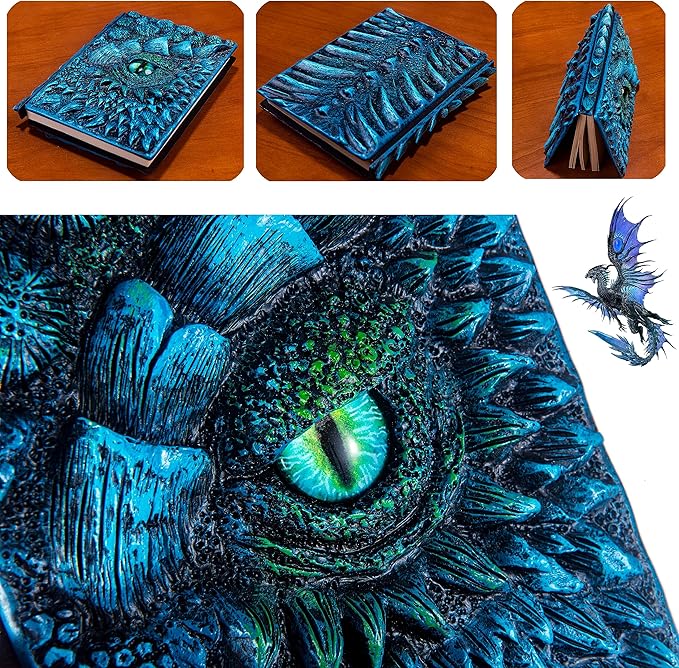 3D Dragon Eye Embossed Journal, Resin Engraving Notebook, Dnd notebook - Image 4