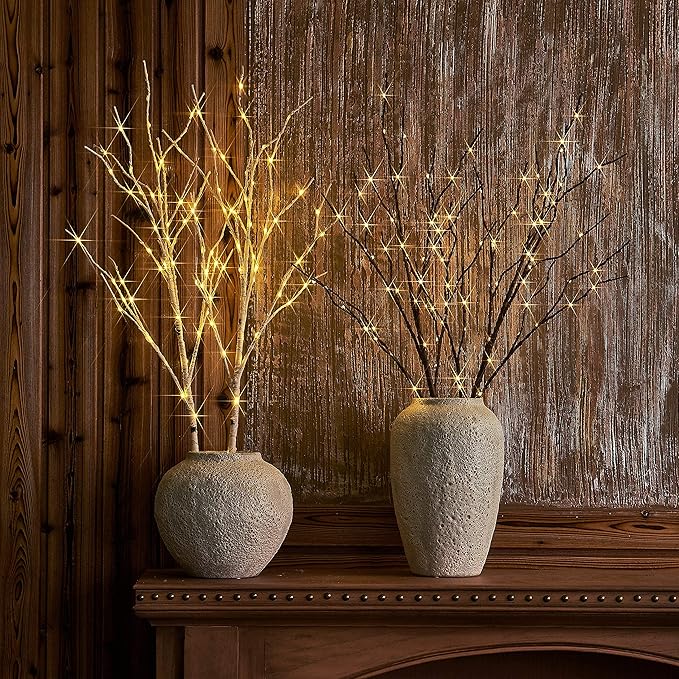 Hairui Lighted Brown Branches Battery Operated - Image 7
