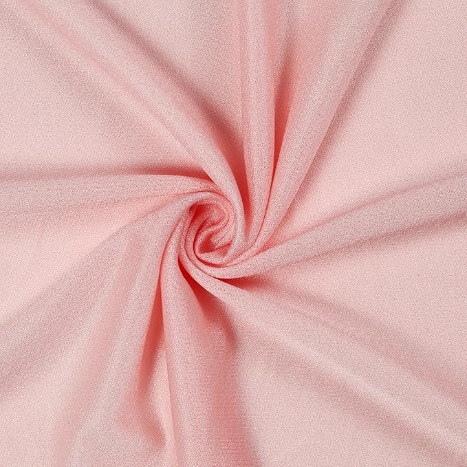 VDS Pack of 2 Panel Wedding Arch Draping Fabric Sheer Chiffon Fabric Drapery - Image 6