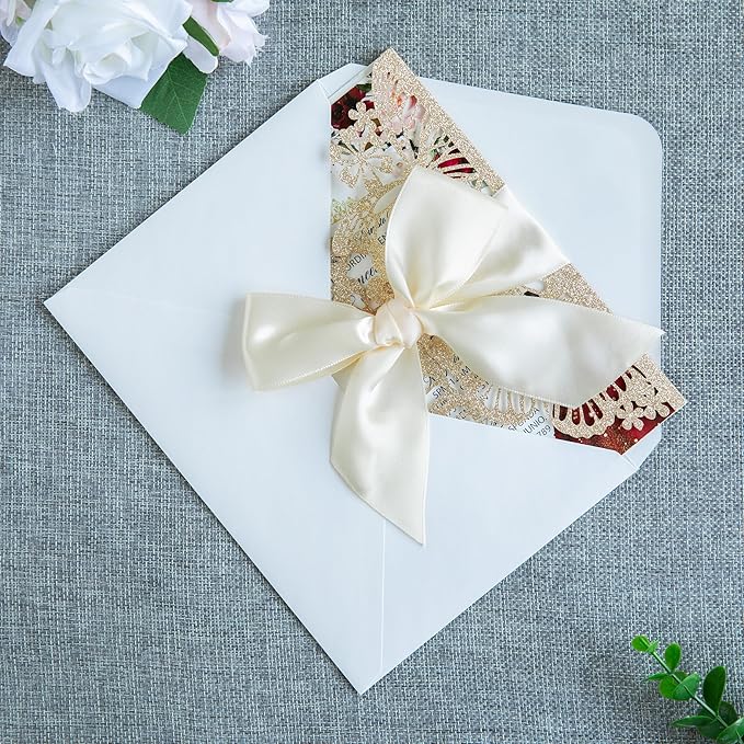20 PCS 5.12x7.2 Butterfly Personalized Quinceanera Invitation, Customized XV - Image 5