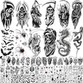 61 Sheets Halloween Temporary Tattoos by EGMBGM