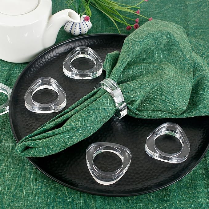 Clear Acrylic Napkin Rings - Image 9