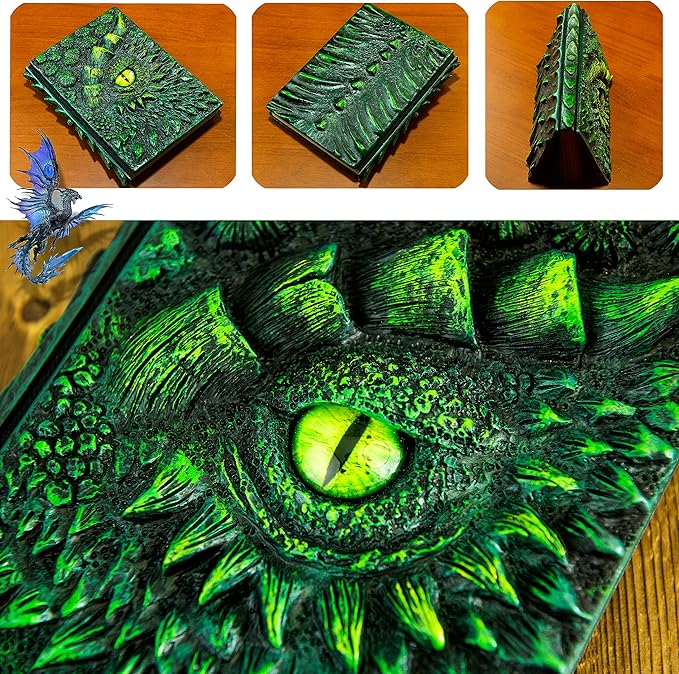 3D Dragon Eye Embossed Journal, Resin Engraving Notebook, Dnd notebook - Image 3